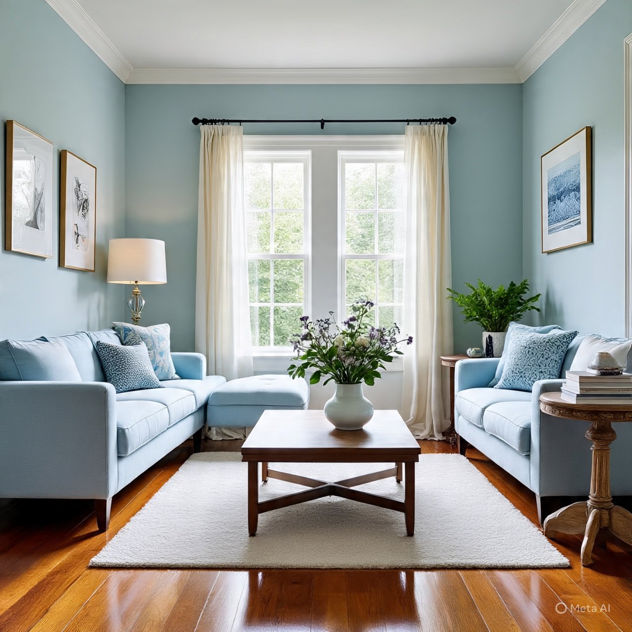 Blue & White Combination