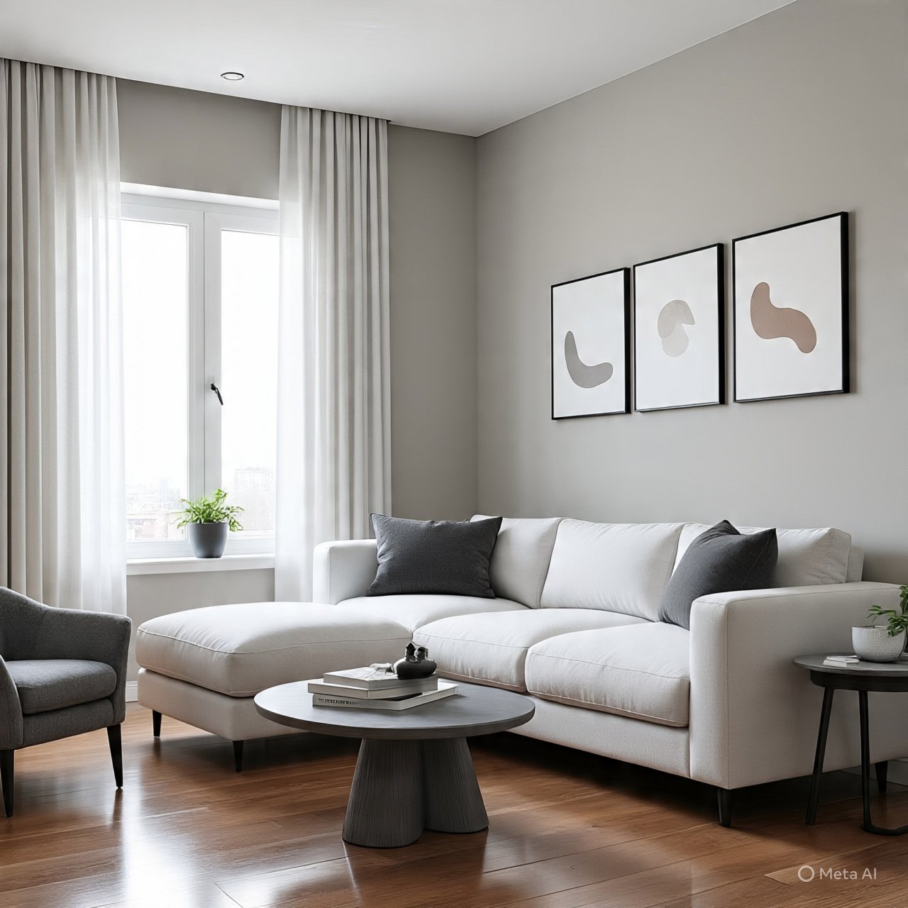 White & Grey Combination 