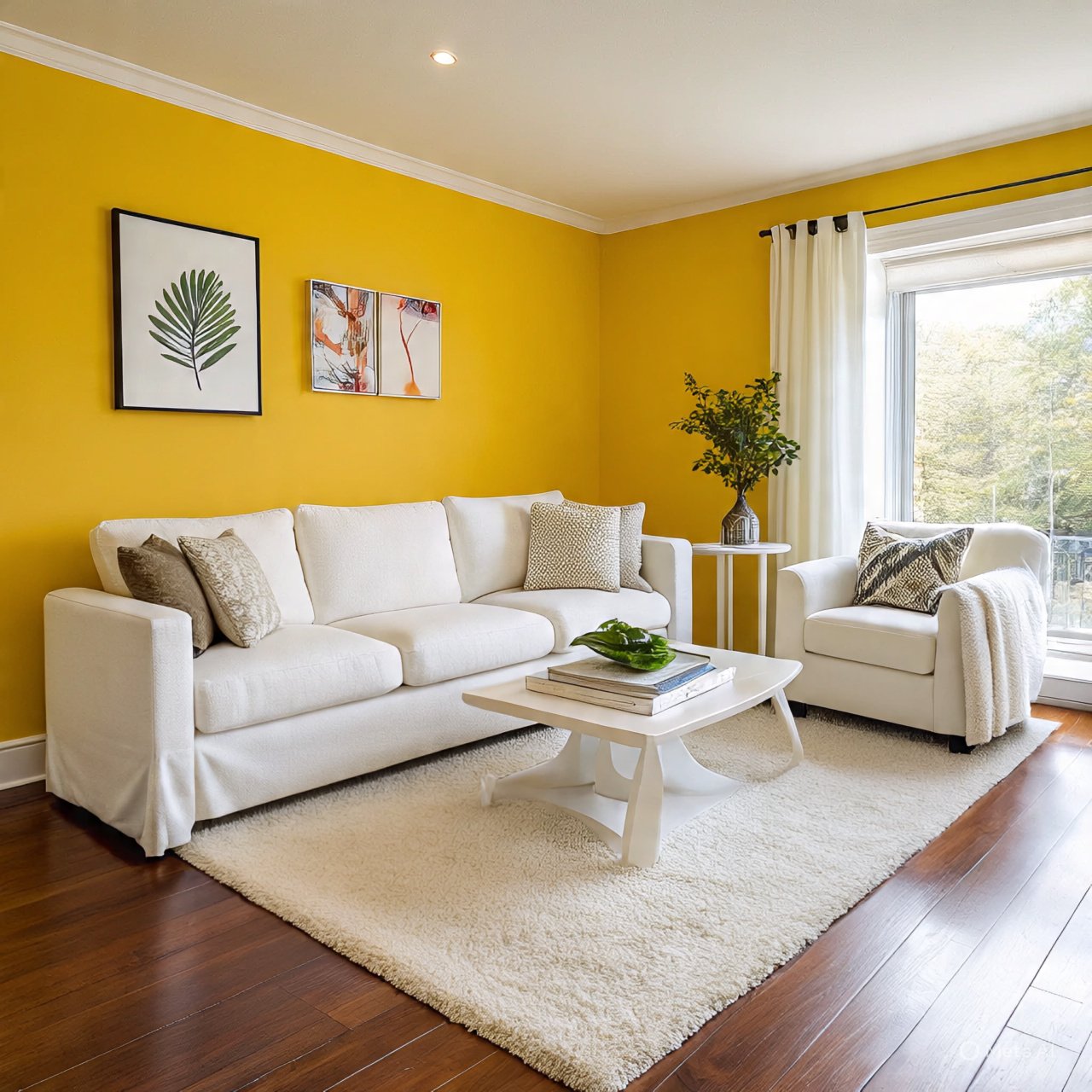 Yellow & White Combination 